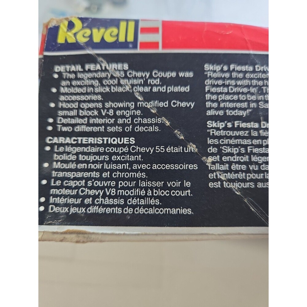 Vtg 1988 Revell 55 Chevy Coupe Model Kit 1:25 Skips Fiesta 7165 Sealed Parts - Picture 12 of 12